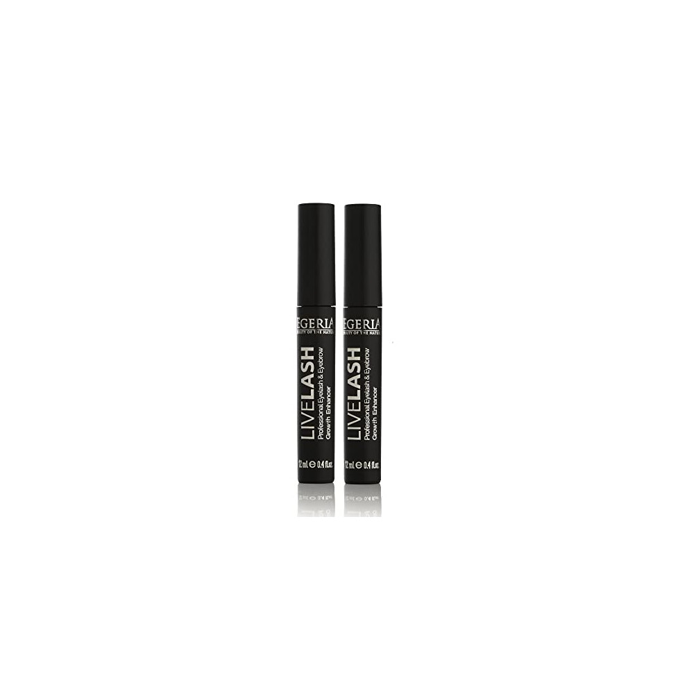 Egeria Premium Eyelash Growth Serum And Eyebrow Enhancer By Lash Boost Serum For Longer, Fuller Thicker Lashes & Brows (2 Pcs)