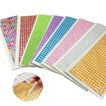 4032 Pieces 6mm Colorful Self Adhesive Bling Rhinestone Sticker,8 Sheets Colorful Rhinestone Gem Stickers for Scrapbooking,Wedding,Decor,DIY