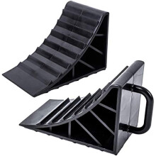 2 x wheel chocks with handle Brake wedges Caravan Trailer