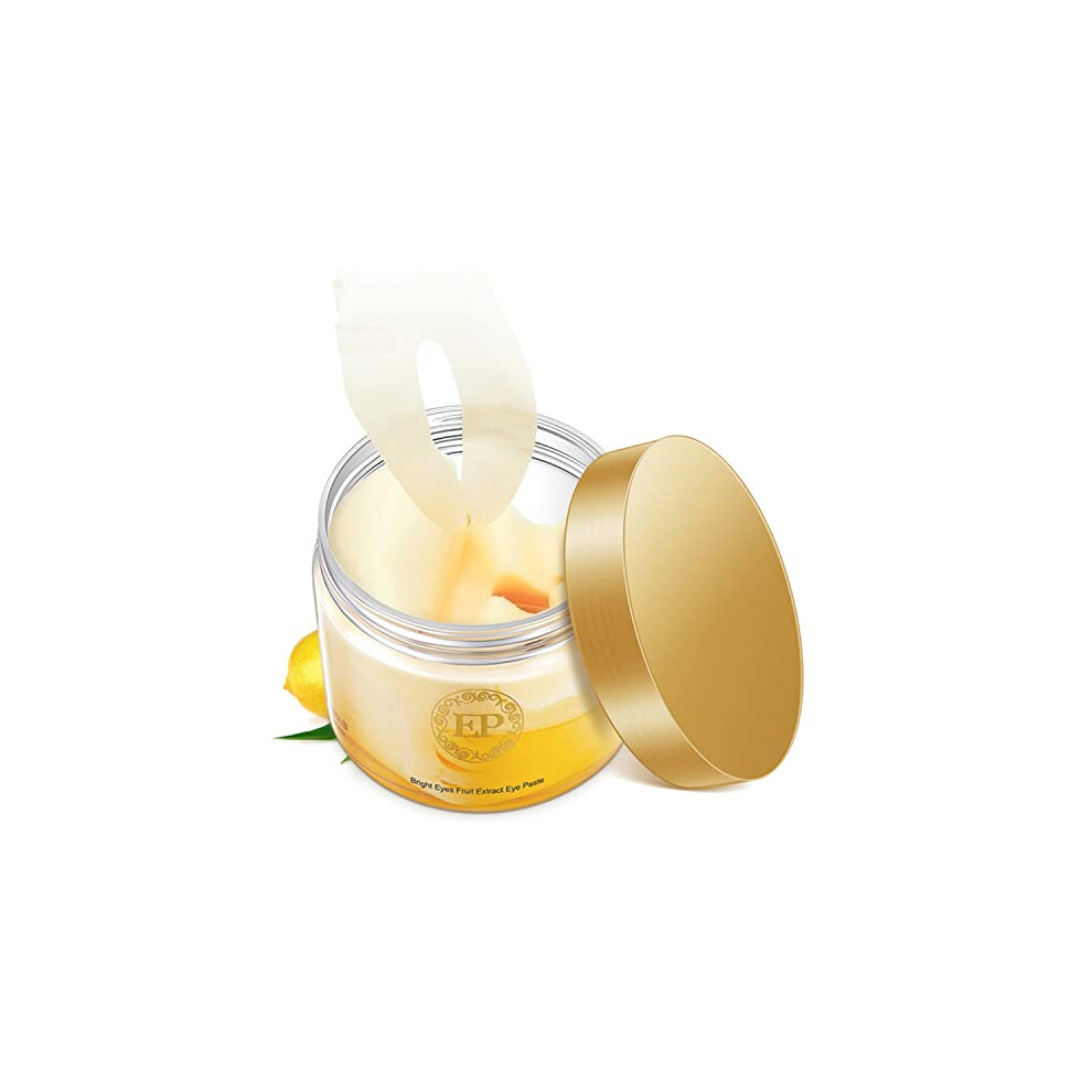 Bioaqua 60Pcs Eye Mask Lemon Essence Fruit Extract Moisturizing Lift Firming Anti-Aging Anti-Puffiness Dark Circles Skin Care 120Ml