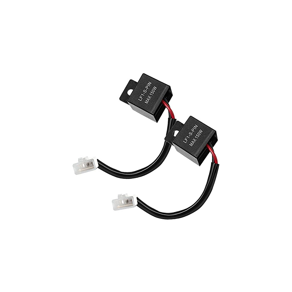 2Pcs 2 Pins Electronic Led Flasher Relay Flash Rate Control Relay Motorcycle For Scooter Motorcycle Bike Blinker 702338237386