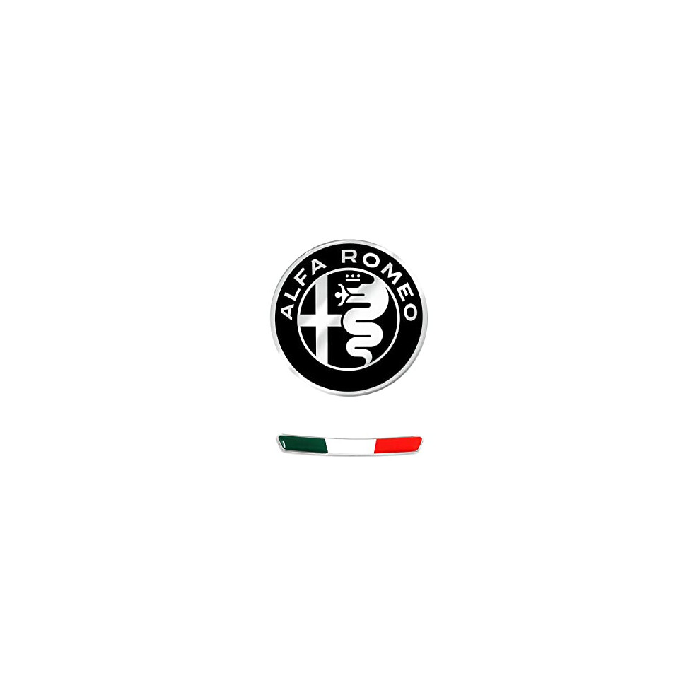 Sticker Kit Alfa Romeo Logo 51 Mm + Flag For Interior Giulia Stelvio 8016408320345