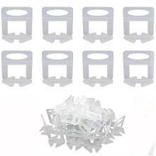 400Pcs Tile Leveling System Clips DIY Tiles Leveler Spacers Tile Leveling System for Professional Ceramic Tile and Stone Installation