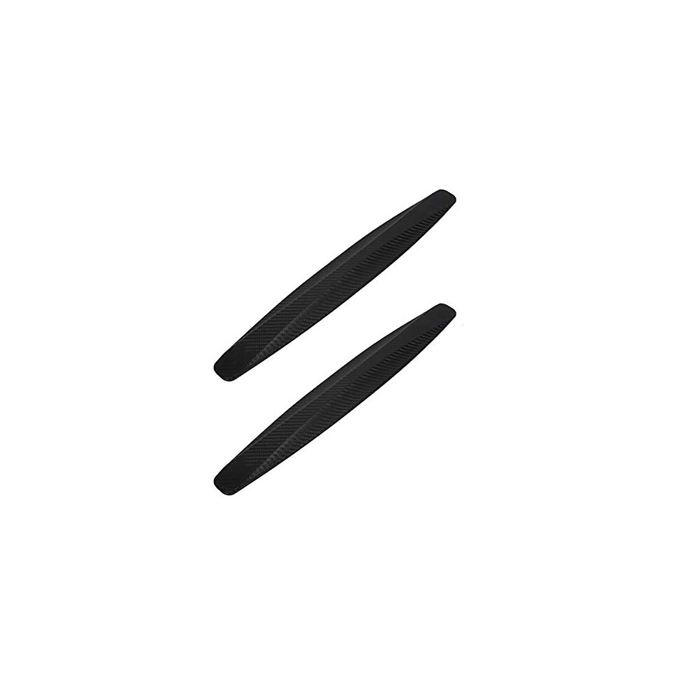 Pack Of 2,Wefoonlo Universal Rubber Anticollision Car Corner Bumper Guard Protector Anti-Scratch Strips Sticker (Black) Black 748440436002