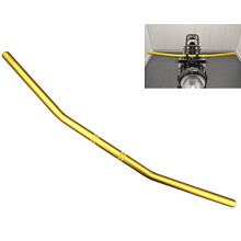 Motorcycle Handlebars Drag Bar 22mm 7/8 inch for Streetfighter Custom Bike Flat Tracker Bobber Chopper (Gold)
