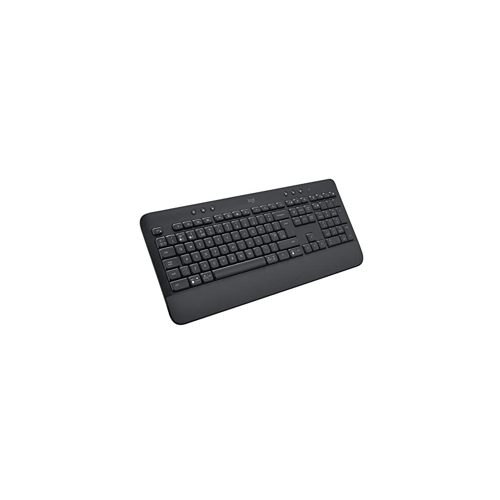 Logitech Signature K650 Wireless Keyboard With Wrist Rest, Qwerty Spanish - Grey