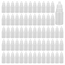 250 PCS 10ml Plastic Dropper Bottles, Empty Eye Dropper Bottle with Funnel and Screw Cap, White Squeezable Bottle for Eye Drops, Essential Oils