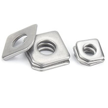 3pcs M12 Square Washers, Stainless Steel Square Oblique Gasket, I-Steel Flat Gasket for Channel Steel, Missing Angle Washer,