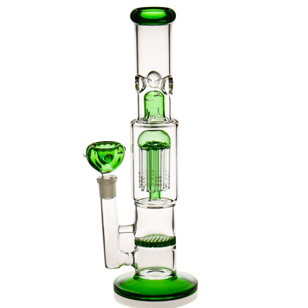 Glass Bong, Bong Pipe Water Bongs for Smoking Bong Bowl 14.5mm Height 32cm 520g Recycling Tornado Filter Glass Water Bong hookahs Oil Rig Bongs Send