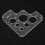 Acrylic Leather Positioning Ruler, Round Corner Stitching Ruler Stencil Stitching Corner Templates Leather Positioning Tool(Type A) 6