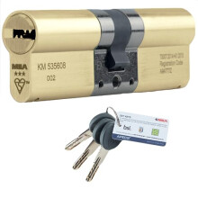 Brass 3 Star Euro Cylinder Anti Snap Bump High Security uPVC Door Barrel TS007:2014 Lock (40 Int / 40 Ext)