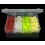 100Pcs 1Inch Silicone Soft Maggot Worm Soft Artificial Bread Worm Fishing Lure 2