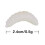 100Pcs 1Inch Silicone Soft Maggot Worm Soft Artificial Bread Worm Fishing Lure 7