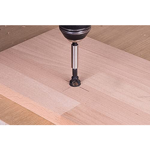wolfcraft Tool Steel Deburring Counter, Hexagon Shank I 4373000 I Counterboring and deep countersinking 1