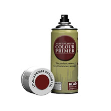 Colour Primer, Dragon Red Spray Paint, Resin and Plastic Primer for Acrylic Paint, Primer Paint for Wargaming Miniature Models, 400 mL