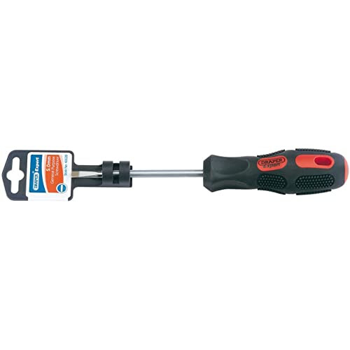 Draper 40028 Expert Plain Slot Parallel Tip Screwdriver, 5mm x 100mm , Blue