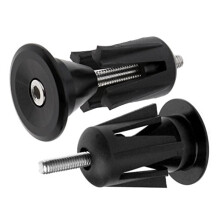 2pcs Aluminum Bicycle Bike Handlebar End Plugs Bungs Caps End Plugs Black