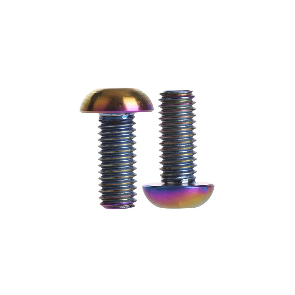 2Pcs Bike Water Bottle Cage Bolts, M5 X 12Mm Bike Screw Inner Rack Hexagon Stainless Steel Screws For Mtb Road Bike 774728266344
