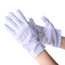 3 Pair Stripe Anti Static Gloves for Computer/Electronic/Working/Repairing Safe Gloves (Small)