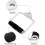 2PCS Stirrup Handle with Rubber Grip, LAT Pulldown Attachment Cable Machine Accessories 3