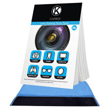 Lens Cleaning Paper Tissue 6x booklets/300 sheets + Double Sided Cleaning Cloth - Lens Cleaning Paper for Use on Camera Lenses - Double-Sided Cleaning