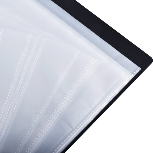 A4 Size Music Sheet File Folder A4 Size Documents Holder Storage Folder 40 Pockets (Music Instrument Black) 2