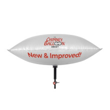 14 x 38 inch Chimney Balloon Chimney Draught Excluder + FREE mouth inflation tube - NEW AND IMPROVED Made in the UK