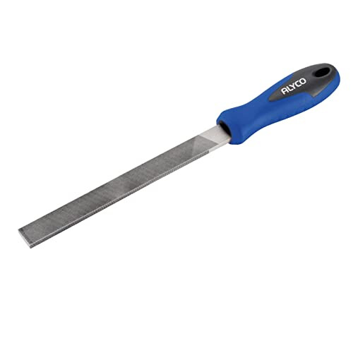 197499 – Flat File 100 mm Bi-Material Handle Serrated entrefino