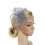 Mini Fascinator Hair Clips with Feather Flower Feather Barrettes Hair Snap Hair Pins for Women 6