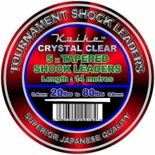 Tournament Japanese Quality Sea Fishing Tapered Shock Leader Line Clear 15-60lbs