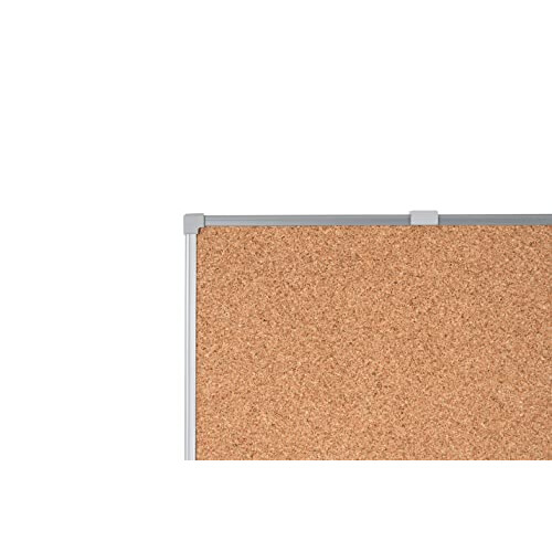 Economy Cork Board, 105 x 75 cm, Grey Tech Alloy Frame 2