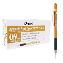 A300 Automatic Pencil, 0.9 mm Lead, Grade HB, 1 pack of 12 pencils, Brown