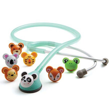 Adimals 618 - Platinum Pediatric Stethoscope - Seafoam