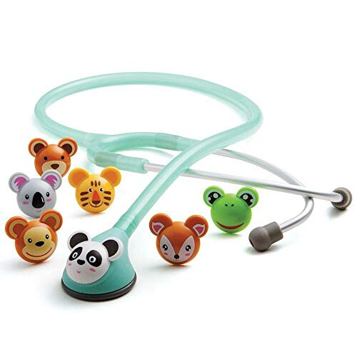 Adimals 618 - Platinum Pediatric Stethoscope - Seafoam