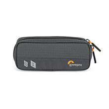GearUp Memory Wallet 20, Compact Memory Card Organizer for CF, XQD and SD Cards, SD Case with Dual Zipper Closure, Made with Recycled Fabrics, Grey