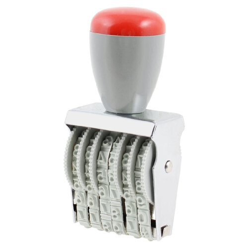 Changeable Number Roller Stamps 6 Digits Numeric Numbering Stamp Multi-Function DIY Scrapbooking Rolling Wheel Stamp