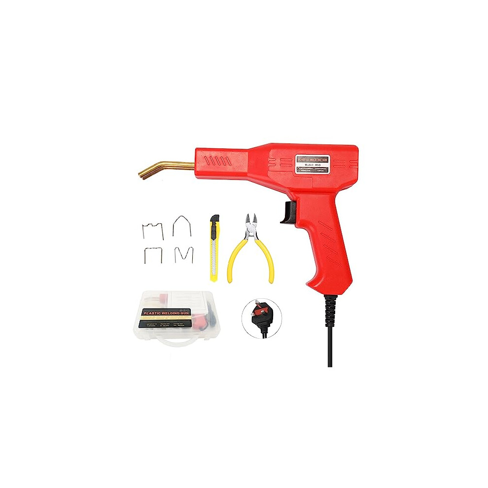 50W Plastic Welder, Plastic Welding Kit With 200Pcs Hot Staples, Car Bumper Crack Repair Kit For Most Plastic Repair 791137232173