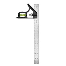 12" Combination Square, 45-90 Degree Marking, Carpentry Woodworking Measure Tools, Combination Square Set, Metal Ruler Framing Square T Ruler Framing