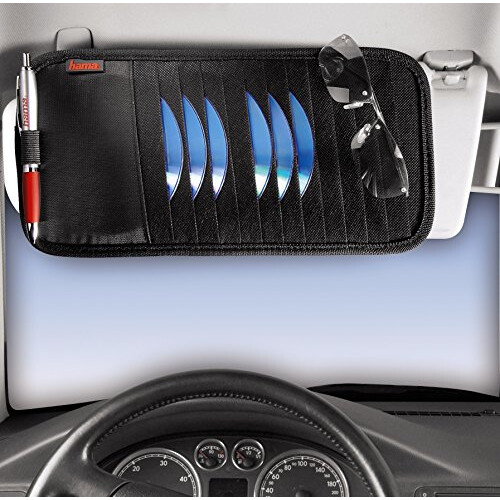 Hama | 12 CD Automotive Sun Visor Case | Black, 00017327 1
