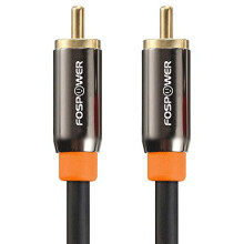 Digital Audio Coaxial Cable (1.8M/6FT), FosPower [24K Gold Plated] Single Coaxial Phono Cable for S/PDIF Digital Audio, Composite Video Cable, Home