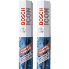 ICON 24A17A Driver & Passenger Side Premium Beam Wiper Blades - Set of 2 Combo Pack (24A & 17A)