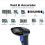 Handheld 2D QR Barcode Scanner Reader USB Wired Imager Bar Code Scan QR PDF417 Data Matrix For Mobile Payment Computer Screen Scanner with Stand W9S 2