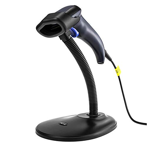 Handheld 2D QR Barcode Scanner Reader USB Wired Imager Bar Code Scan QR PDF417 Data Matrix For Mobile Payment Computer Screen Scanner with Stand W9S