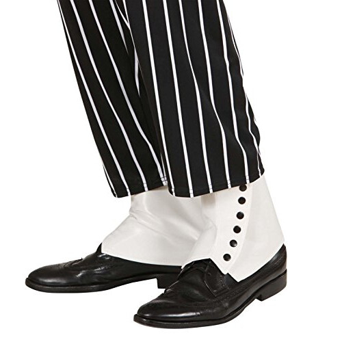 White Spats Accessory for Fancy Dress 1