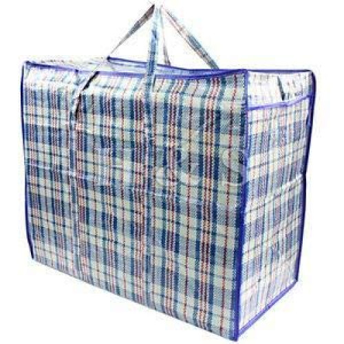 Laundry Bags Zipped Reusable Large Strong Shopping Jumbo (100X70X30 CM Reusable Laundry Storage Bag Shopping Beach Bags (2X Bags)