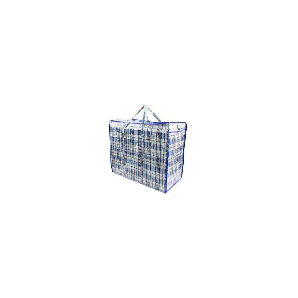 Laundry Bags Zipped Reusable Large Strong Shopping Jumbo (100X70X30 CM Reusable Laundry Storage Bag Shopping Beach Bags (2X Bags)