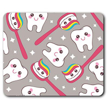 Happy Teeth Toothpaste Dentist Mouse Mat Pad Computer PC Laptop Gaming Office Home Desk Accessory Gadget 12719