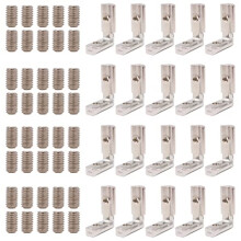 20PCS T-slot Inner Angle Angle Connector Zinc Alloy Brackets Inner Corner Connector For EU-3030 Aluminum Profiles