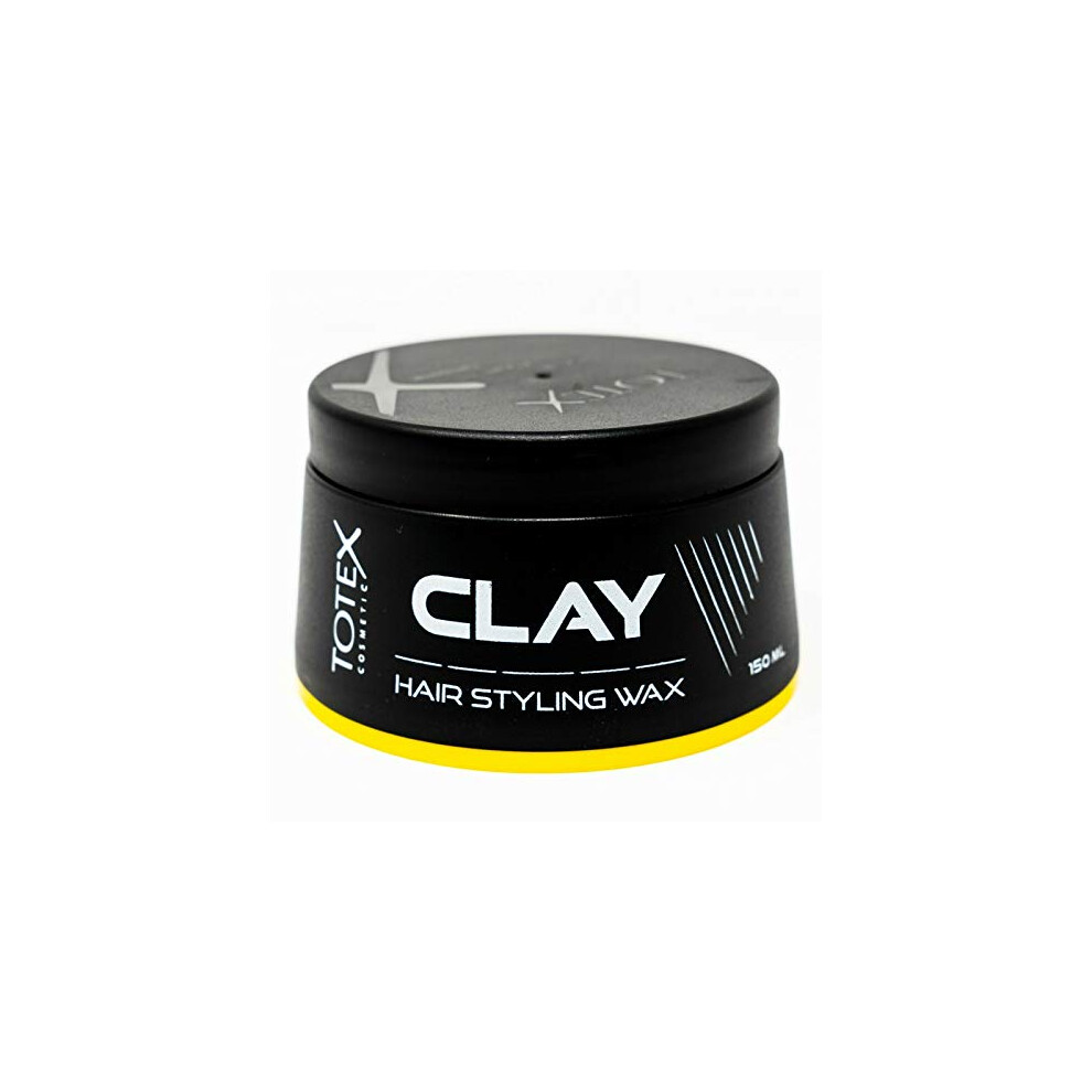 Totex Hair Men Styling Hair Clay Wax - Strong Hold Texture Natural Messy Look Finish - Hair Defining Paste Coconut Scent 150 Ml