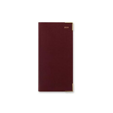 Letts Classic Slim portrait week to view with appointments 2024 diary - burgundy